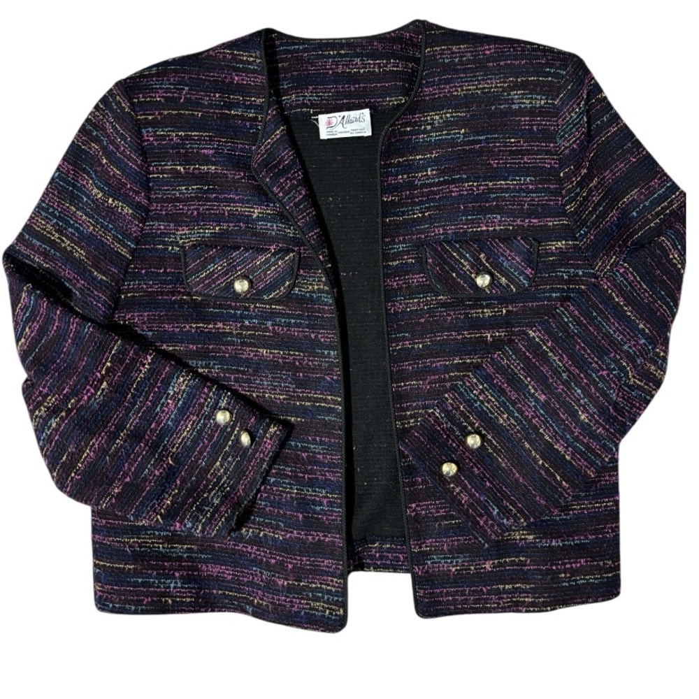 Vintage D’Allaird’s Lightweight Crop Open Front Blazer, M?